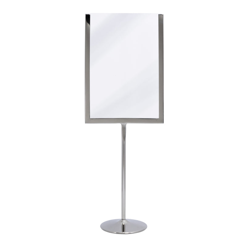 Load image into Gallery viewer, Securit Posterframes - U-Shaped A5 Metal Poster Frame and Chalkboard - Stainless Steel 15x41x8,5cm - Pack of 10
