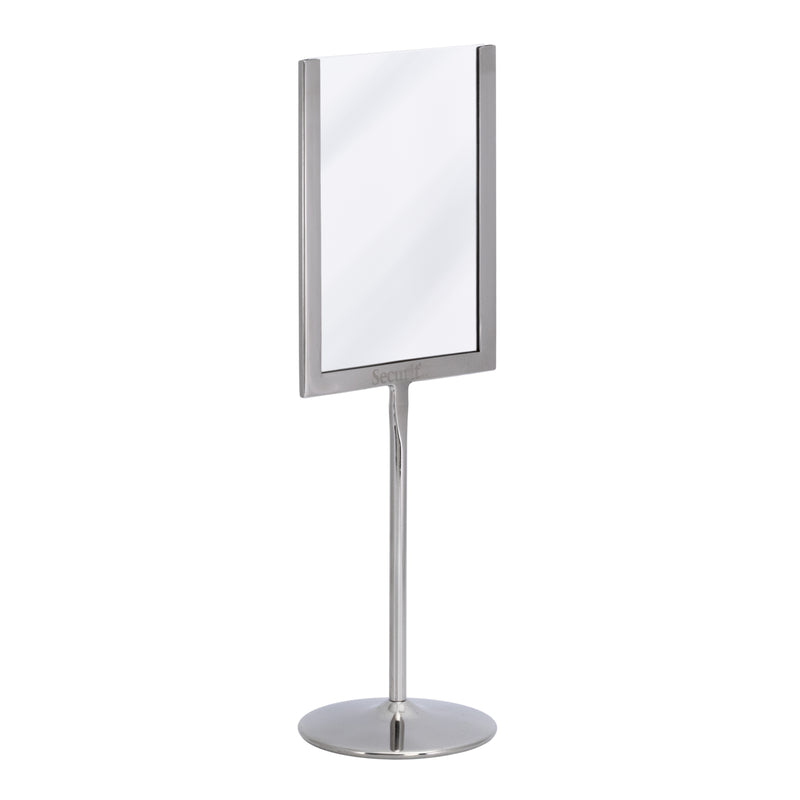 Load image into Gallery viewer, Securit Posterframes - U-Shaped A6 Metal Poster Frame and Chalkboard - Stainless Steel 11x31x8,5cm - Pack of 10
