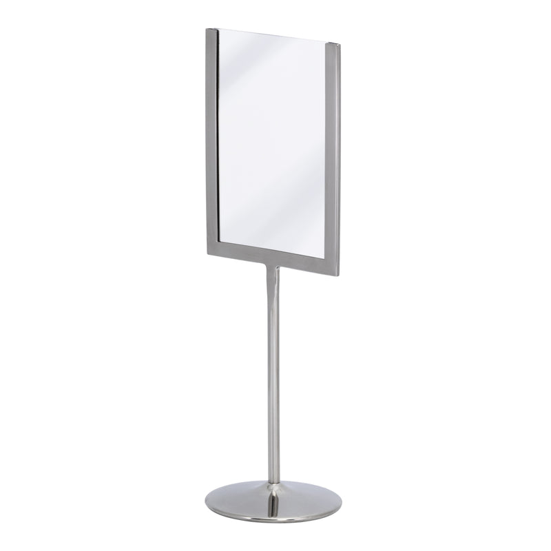 Load image into Gallery viewer, Securit Posterframes - U-Shaped A6 Metal Poster Frame and Chalkboard - Stainless Steel 11x31x8,5cm - Pack of 10

