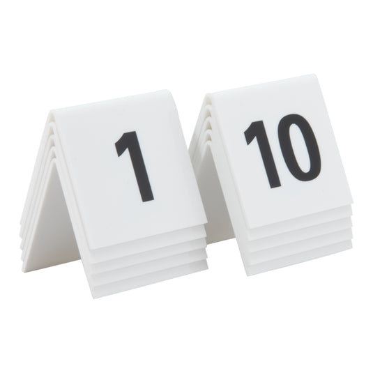 Securit Table Boards - Accessories Signs - White 5,2x5,2x4,5cm - Pack of 6