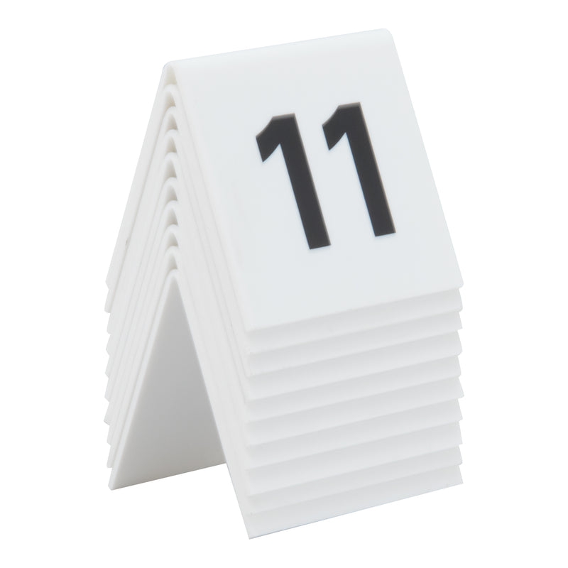 Load image into Gallery viewer, Securit Table Boards - Accessories Signs - White 5,2x5,2x4,5cm - Pack of 6
