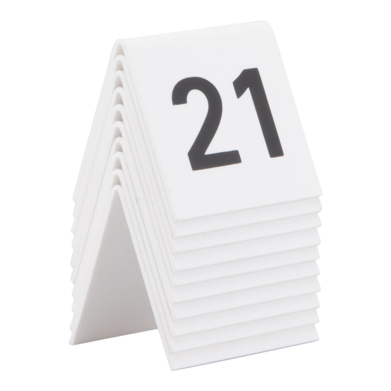 Load image into Gallery viewer, Securit Table Boards - Accessories Signs - White 5,2x5,2x4,5cm - Pack of 6
