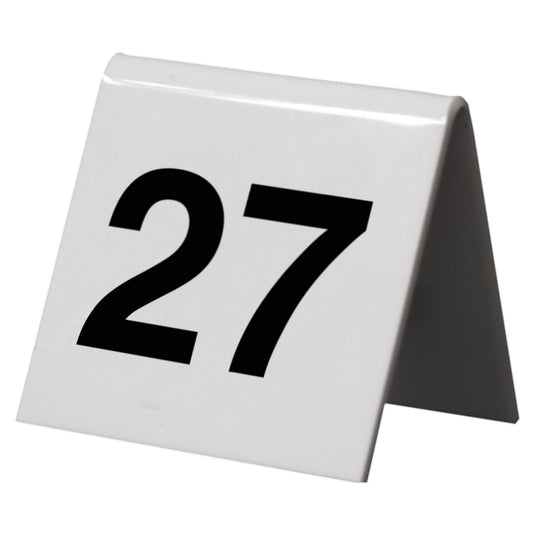 Securit Table Boards - Accessories Signs - White 5,2x5,2x4,5cm - Pack of 6