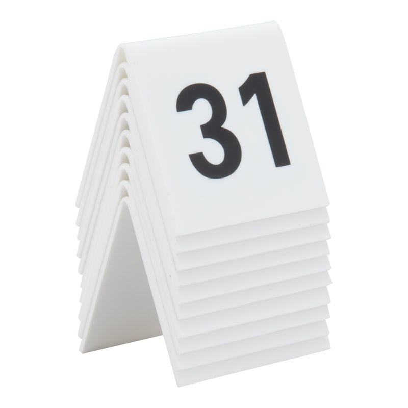 Load image into Gallery viewer, Securit Table Boards - Accessories Signs - White 5,2x5,2x4,5cm - Pack of 6
