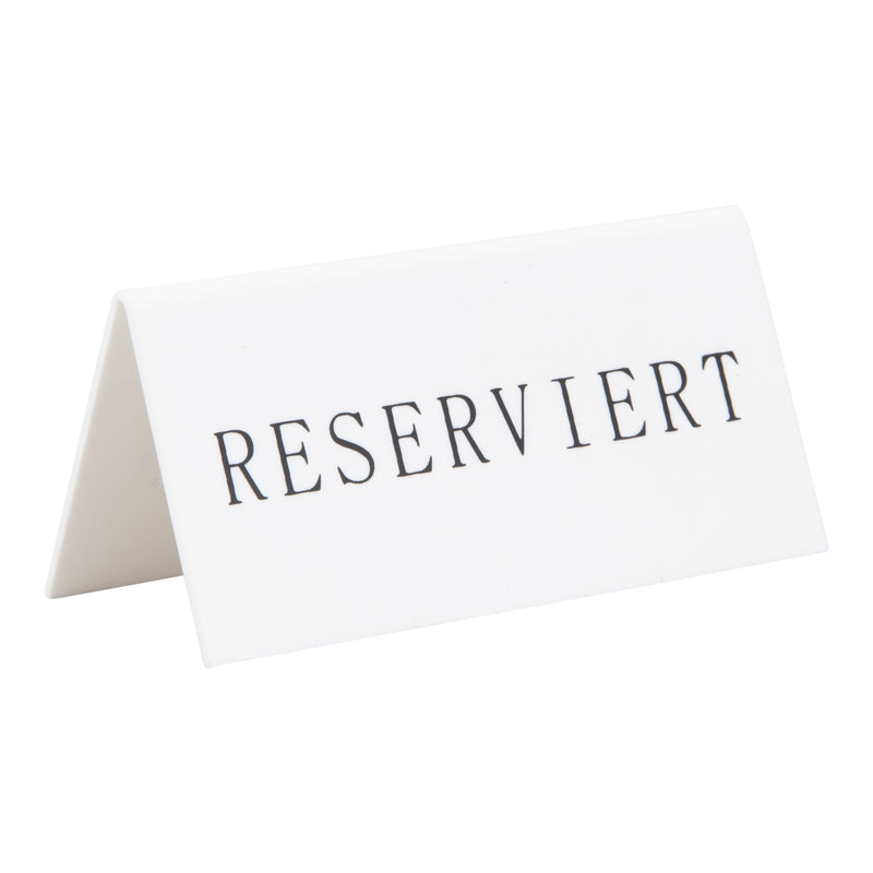 Load image into Gallery viewer, Securit Table Boards - Accessories Signs - White 5x10x4,5cm - Pack of 6
