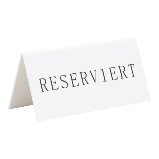 Securit Table Boards - Accessories Signs - White 5x10x4,5cm - Pack of 6