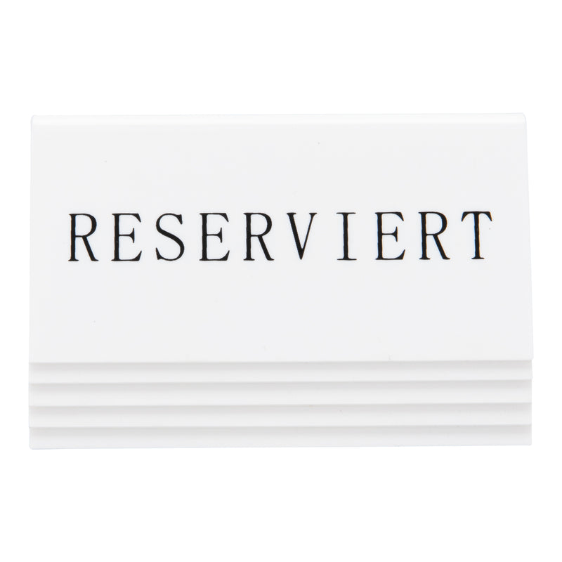 Load image into Gallery viewer, Securit Table Boards - Accessories Signs - White 5x10x4,5cm - Pack of 6
