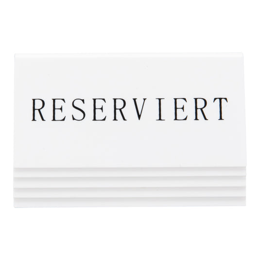 Securit Table Boards - Accessories Signs - White 5x10x4,5cm - Pack of 6