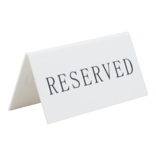 Securit Table Boards - Accessories Signs - White 5x10x4,5cm - Pack of 6