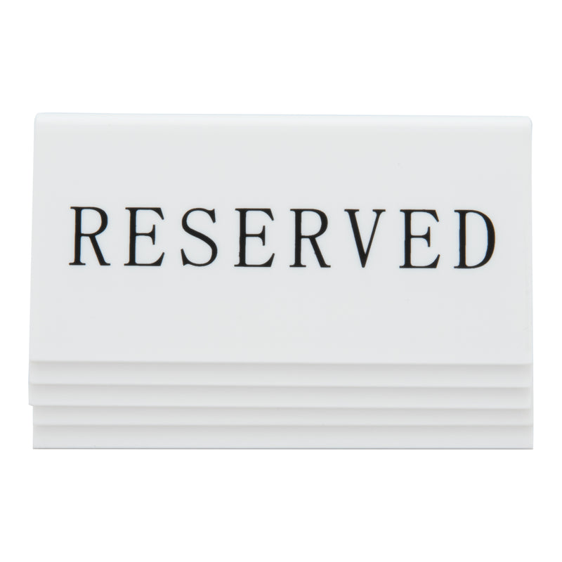 Load image into Gallery viewer, Securit Table Boards - Accessories Signs - White 5x10x4,5cm - Pack of 6
