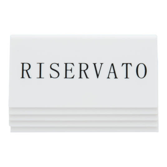 Securit Table Boards - Accessories Signs - White 5x10x4,5cm - Pack of 6