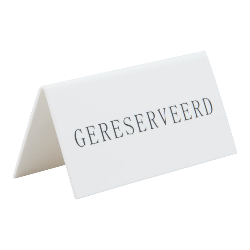 Load image into Gallery viewer, Securit Table Boards - Accessories Signs - White 5x10x4,5cm - Pack of 6
