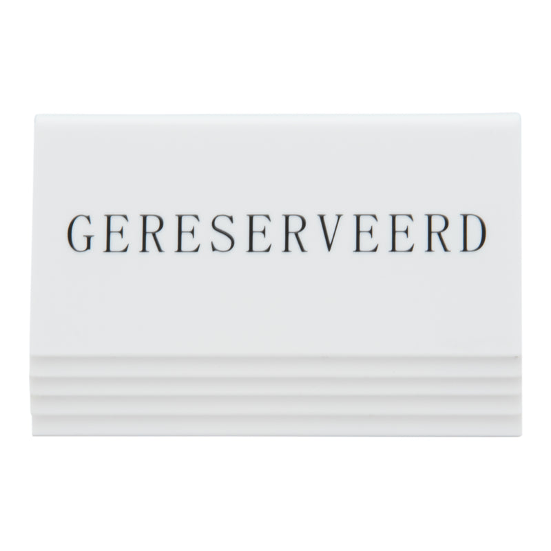 Load image into Gallery viewer, Securit Table Boards - Accessories Signs - White 5x10x4,5cm - Pack of 6
