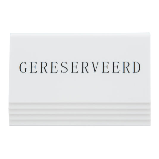 Securit Table Boards - Accessories Signs - White 5x10x4,5cm - Pack of 6