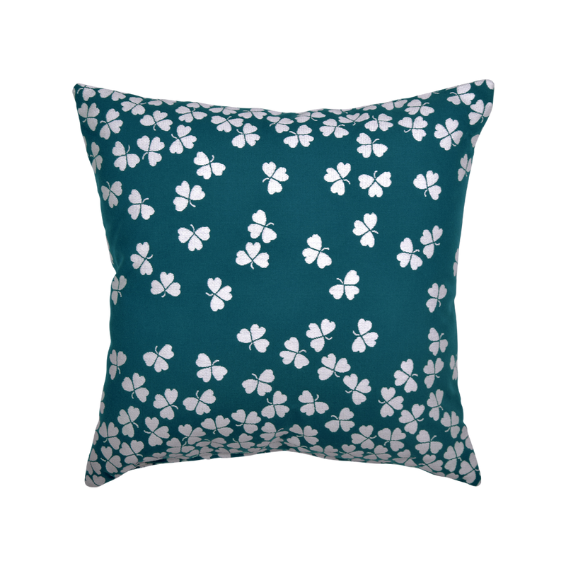 Load image into Gallery viewer, Fermob Trèfle Outdoor Cushion 44 x 44 cm – Duck Blue

