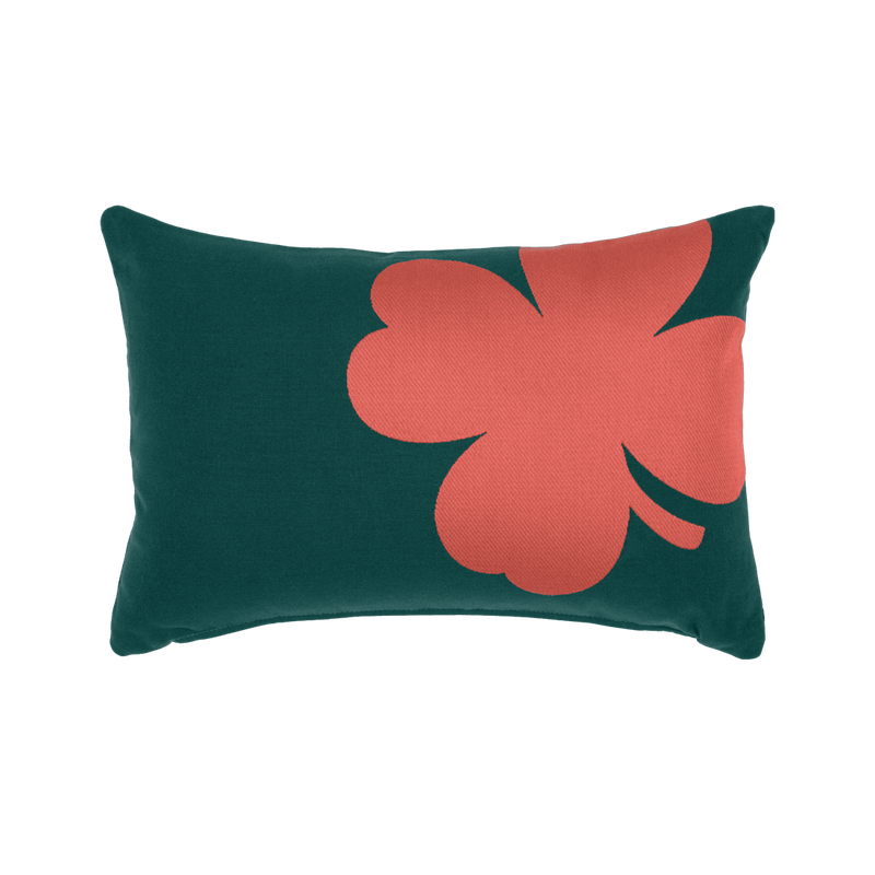 Load image into Gallery viewer, Fermob Trèfle Outdoor Cushion 44 x 30 cm – Cedar Green
