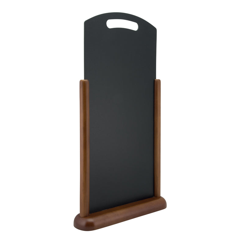 Load image into Gallery viewer, Securit Table Chalkboards - Elegant Handle - Dark Brown 47x26x7cm - Pack of 5
