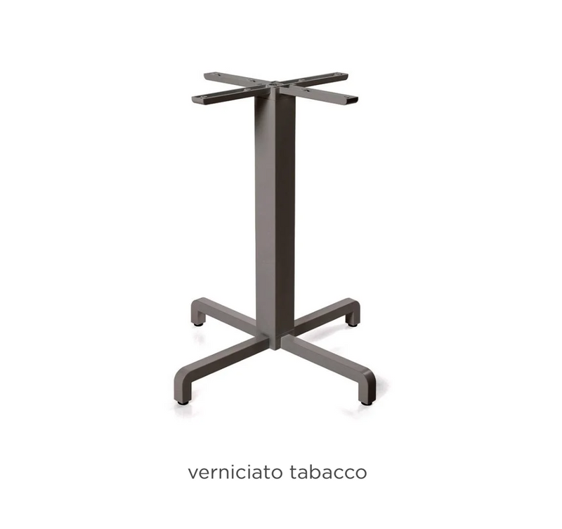 Load image into Gallery viewer, Nardi Base Fiore table leg in tobacco color, used as a sturdy hotel or restaurant patio table support, made of durable material.
