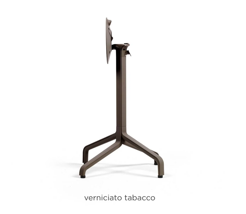 Load image into Gallery viewer, Nardi Frasca Mini Folding Table Base in Tabacco color, outdoor Nardi base table for compact and portable use.
