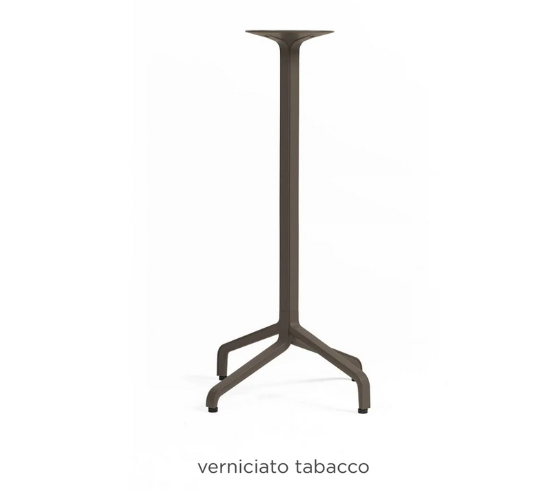 Load image into Gallery viewer, Nardi Base Table with Tobacco-colored Frasca High Fix design, sturdy metal table base for outdoor or indoor use.
