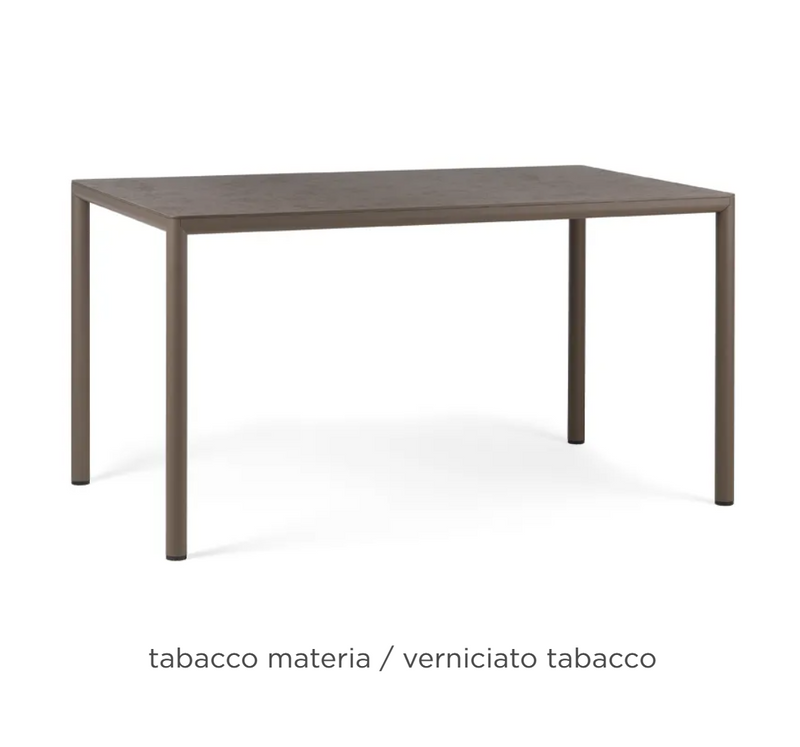 Load image into Gallery viewer, Piave 140x80 Nardi contract table with tobacco-colored top, ideal for restaurant furniture in Ireland.
