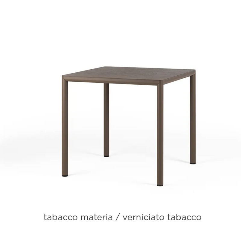 Load image into Gallery viewer, Nardi Piave 80 outdoor contract table in tobacco finish, featuring a sleek design with a sturdy tabletop and modern outdoor style.
