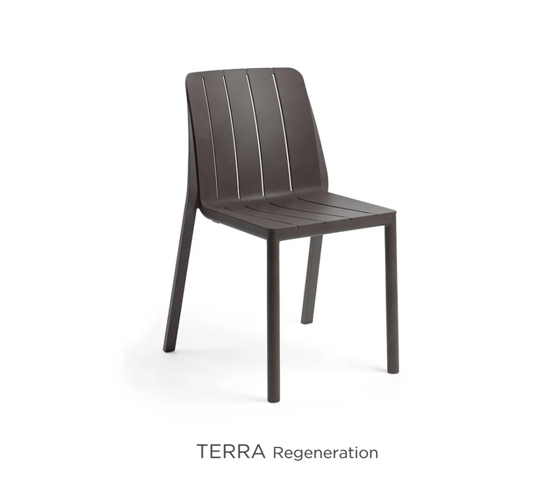 Load image into Gallery viewer, Nardi Tiberina Bistrot stackable outdoor chair with woven seat and metal frame, ideal for patio or garden outdoor seating.

