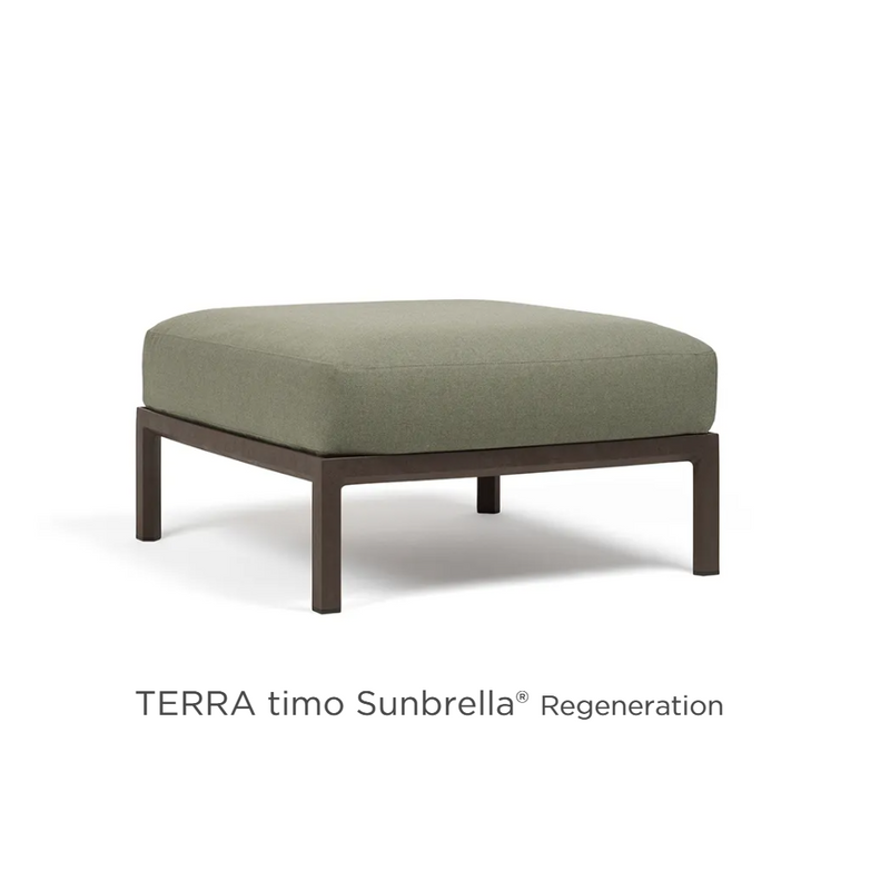 Load image into Gallery viewer, Nardi Maximo Pouf modular seating element, outdoor TerraTimo Nardi modular sofa footstool for luxury outdoor furniture.
