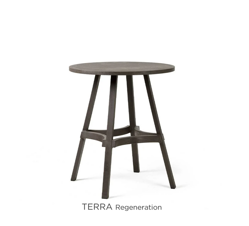 Load image into Gallery viewer, Nardi Regen Combo 60 outdoor furniture set with a Terra outdoor table and matching chairs, designed for restaurant or outdoor use.
