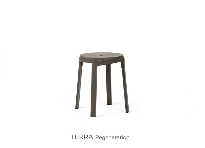 Load image into Gallery viewer, Nardi Stack Mini Stool outdoor chair made of sustainable materials, designed for patio and restaurant seating.
