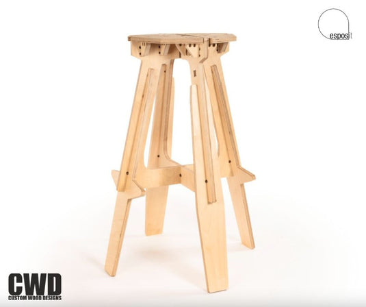 The Mill Bar Stool - Custom Wood Designs