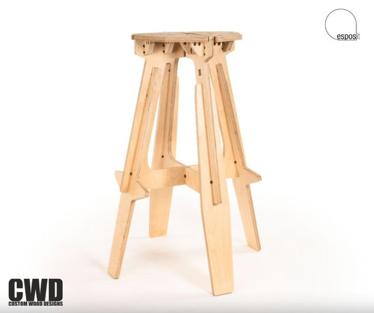 The Mill Bar Stool - Custom Wood Designs