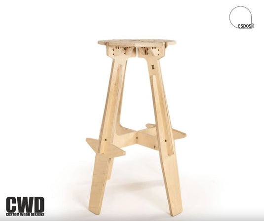 The Mill Bar Stool - Custom Wood Designs