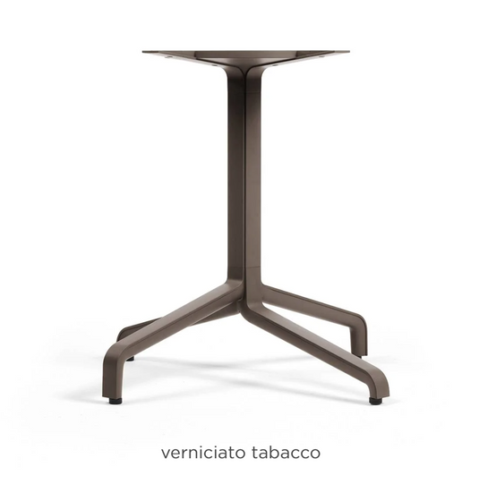 Nardi Frasca Maxi Fix table base in tobacco finish, designed for outdoor hospitality tables, sturdy metal construction with a modern look.