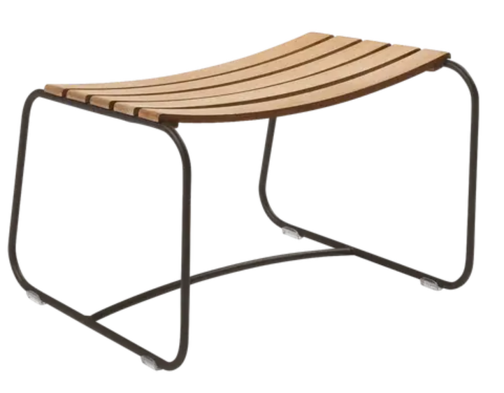 Load image into Gallery viewer, Fermob Surprising Teak Footrest showing sleek teak design with a smooth finish for comfortable support.
