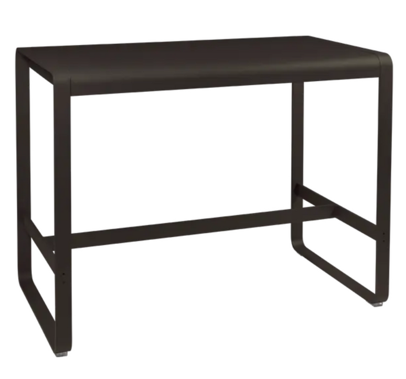 Load image into Gallery viewer, Fermob Bellevie high lounge table, 140x80 cm, outdoor metal furniture with a sleek modern design and sturdy build.
