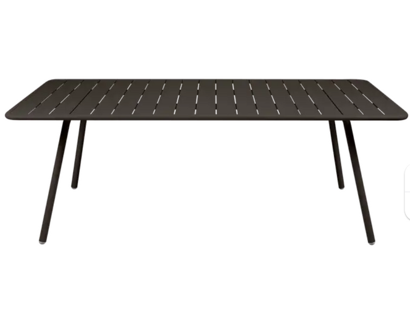 Load image into Gallery viewer, Fermob Luxembourg outdoor table, 207x100 cm, featuring a sleek modern design and sturdy metal construction for outdoor dining.
