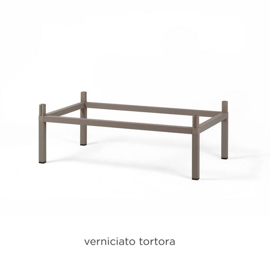 Nardi Cube 120x70 height extension kit in tortora color for cube furniture, suitable for contract or office use.