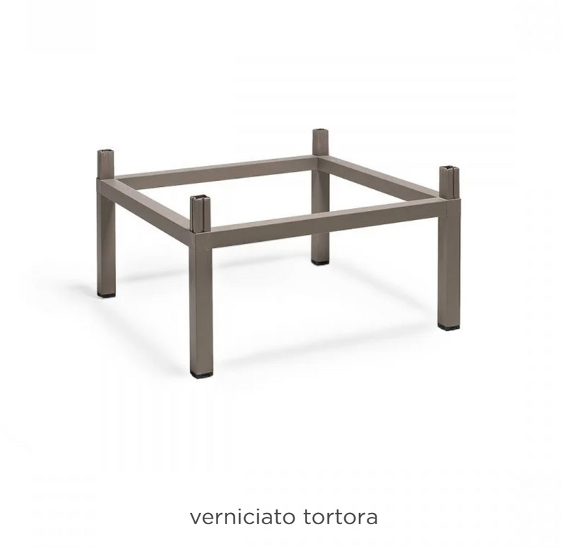 Load image into Gallery viewer, Nardi Cube 80 height extension kit in tortora color, showing modular components for increasing cube furniture height.

