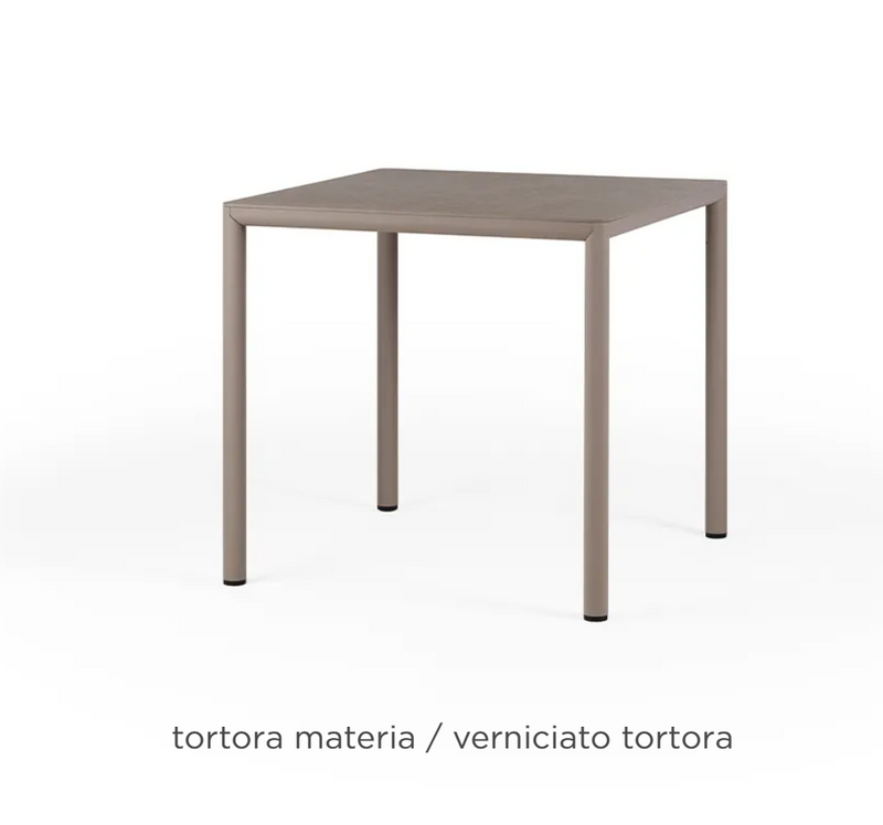Load image into Gallery viewer, Piave 80 Nardi outdoor contract table in tortora color, featuring a sleek, durable design suitable for outdoor settings.
