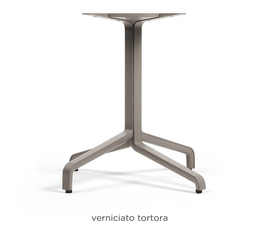 Nardi Frasca Maxi Fix outdoor table base, sturdy metal Nardi base for hospitality tables, shown with a round tabletop.