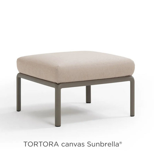 Nardi Komodo Pouf from the Nardi Outdoor Sofa Komodo Section, a modular outdoor seating piece with woven design.