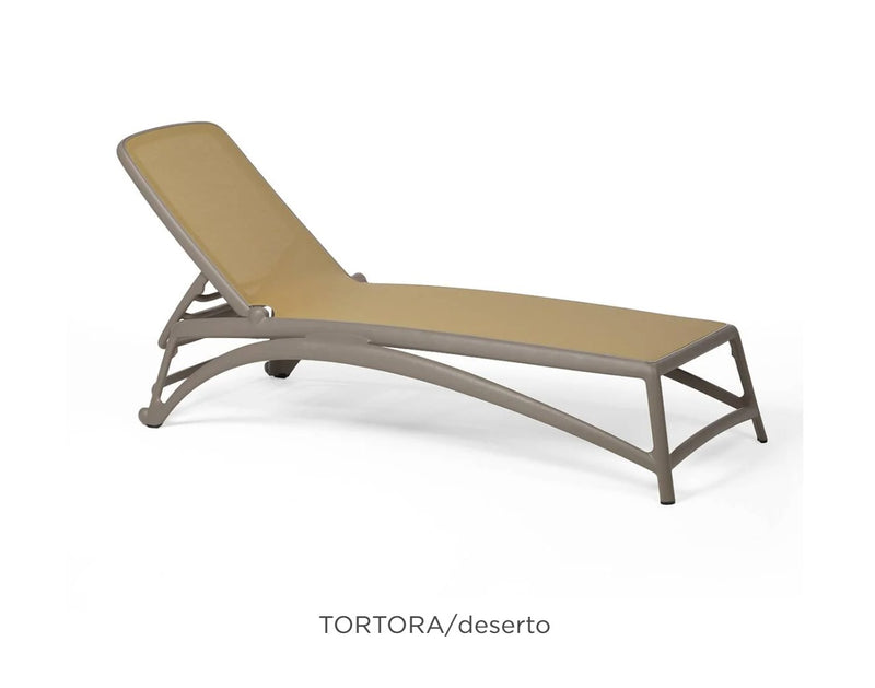 Load image into Gallery viewer, Nardi Atlantico sun lounger outdoor poolside recliner with stackable design and durable materials for patio relaxation.
