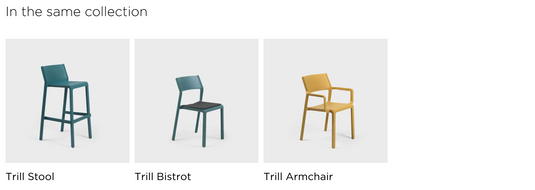 Nardi Trill Mini Stool outdoor mini counter stool with sleek design, suitable for outdoor patio or garden seating.