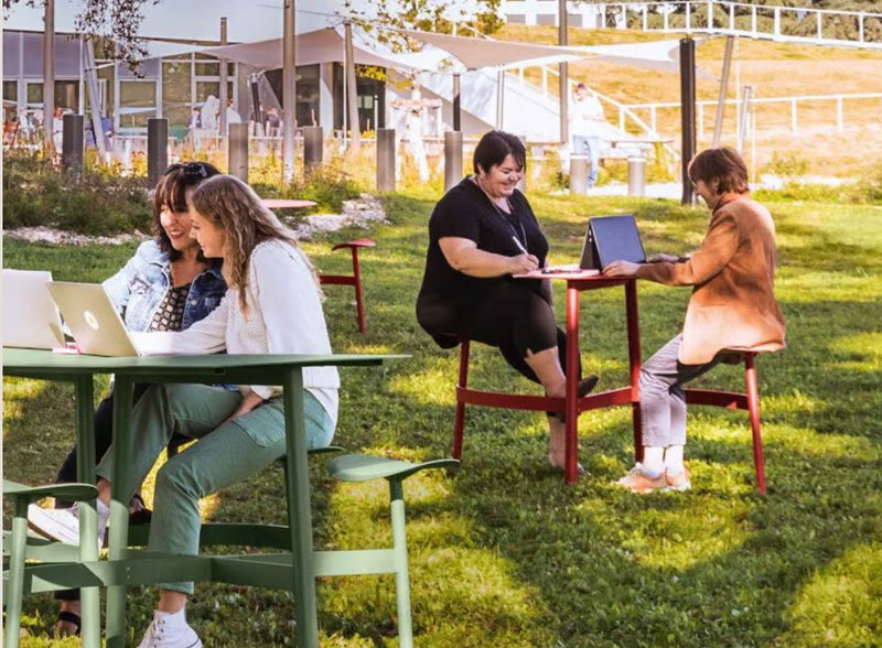 Load image into Gallery viewer, BOLDER 2-Seater Modular Round Outdoor Table with Integrated Seating
