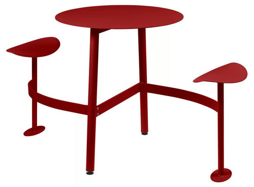 BOLDER 2-Seater Modular Round Outdoor Table with Integrated Seating