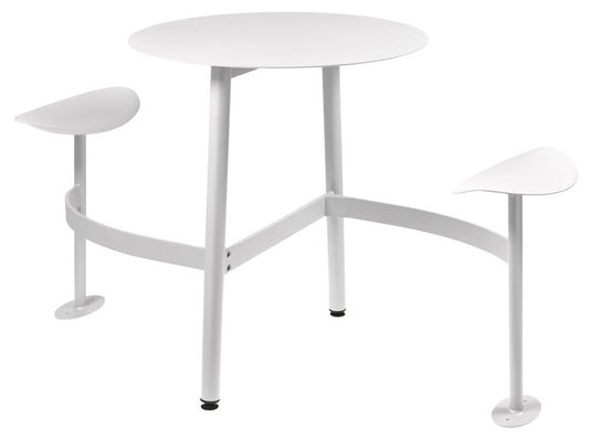 BOLDER 2-Seater Modular Round Outdoor Table with Integrated Seating