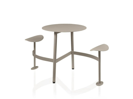 BOLDER 2-Seater Modular Round Outdoor Table with Integrated Seating