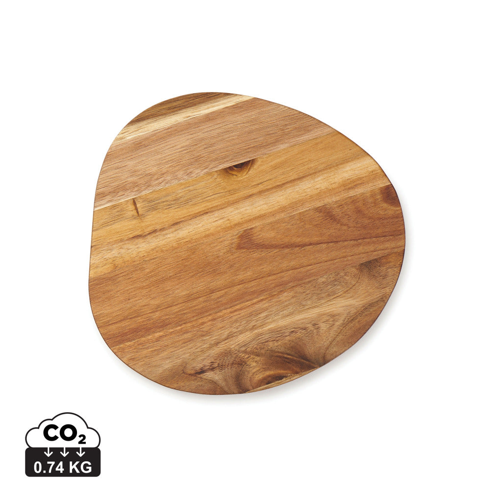 Vinga Veia serving board S made of wood, perfect for serving cheese, snacks, or charcuterie on a stylish home dining table.
