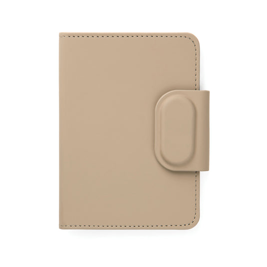 Vinga Baltimore RCS passport cover with finder for phone and tablet accessories, black leather with card slots and ID window.